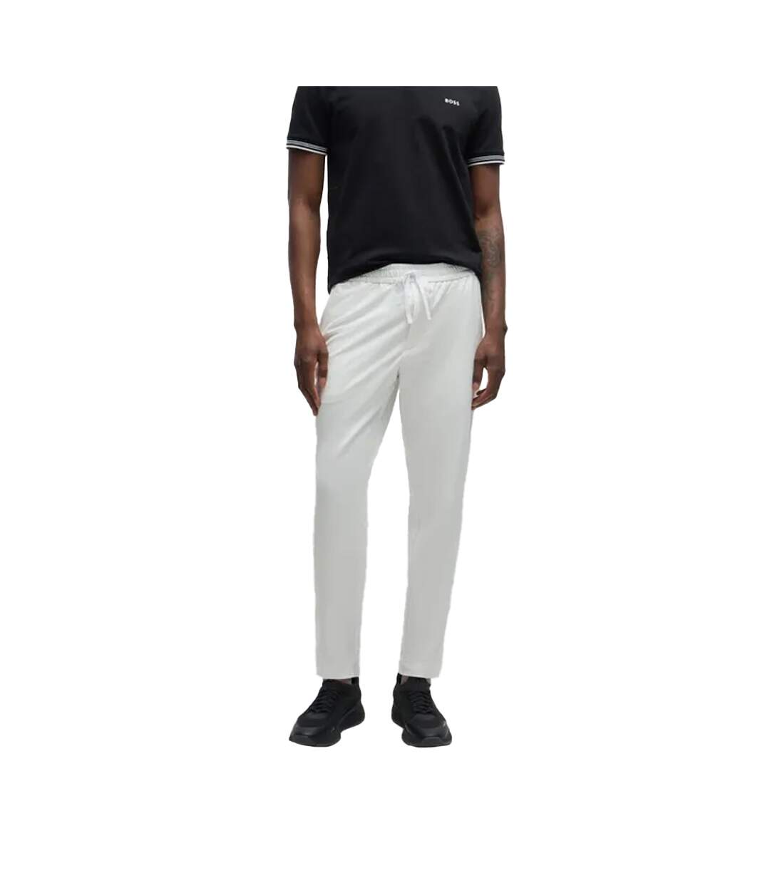 Pantalon t_flex homme blanc Boss-1