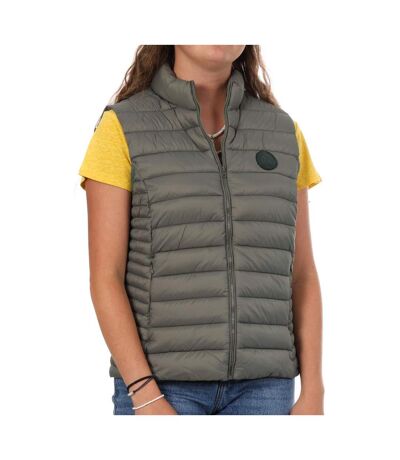 Doudoune sans manches kaki femme teddy smith b-terry - l