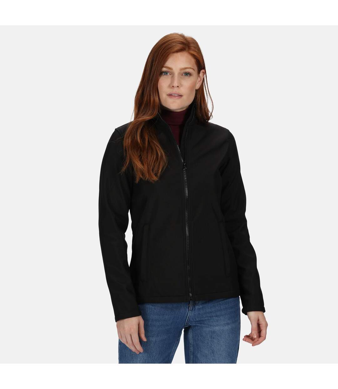 Regatta Womens/Ladies Ablaze Printable Softshell Jacket (Black/Black) - UTRG3561