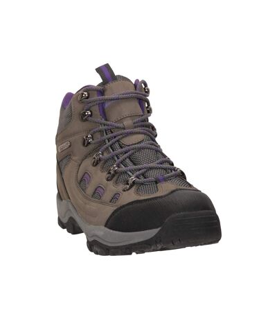 Womens/ladies Adventurer Waterproof Walking Boots Grey Mountain Warehouse