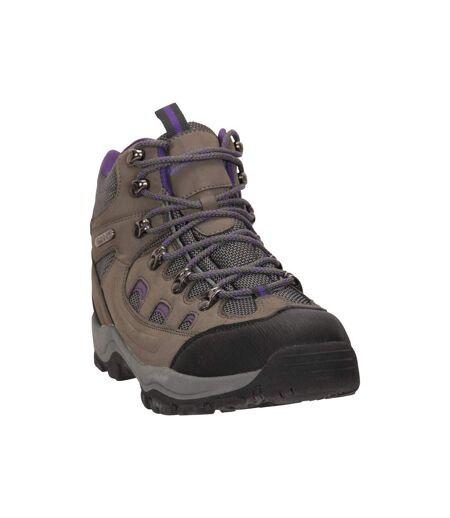 Womens/ladies Adventurer Waterproof Walking Boots Grey Mountain Warehouse