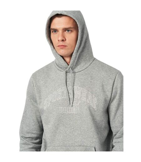 Sweat À Capuche Style Logo Dégradé Ess+ Lab Femme Gris Argenté Puma
