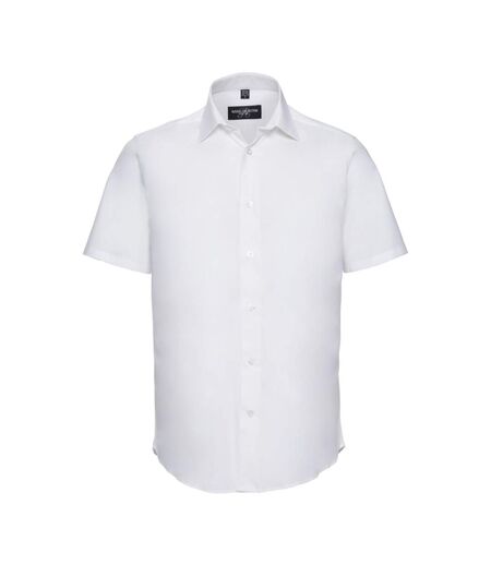 Chemise Manches Courtes Homme Blanc Russell Collection