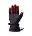 Iguana Mens Alessio Ski Gloves (Black/Cherry Tomato)