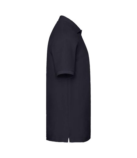 Mens Premium Pique Polo Shirt Deep Navy Fruit Of The Loom