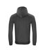 Mens Classic Melange Full Zip Hoodie Anthracite Melange Clique-2