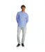 Mens Linen Long-sleeved Shirt Blue Ecru Tommy Jeans-4