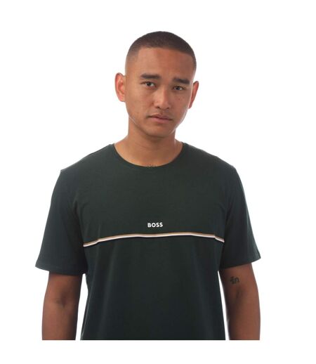 T-shirt Style Logo Homme Vert Hugo Boss