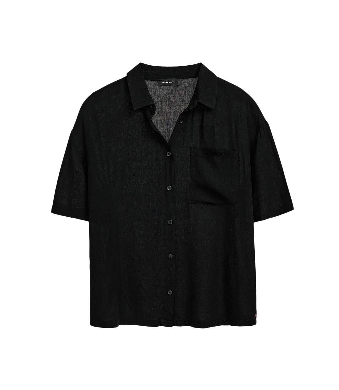 Chemise noir femme teddy smith elia - l-1