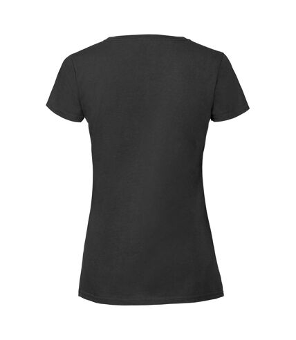 Fruit Of The Loom Womens/Ladies Ringspun Premium T-Shirt (Jet Black) - UTBC3945