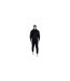 Mens Essential Full Zip Hoodie Black SikSilk-1