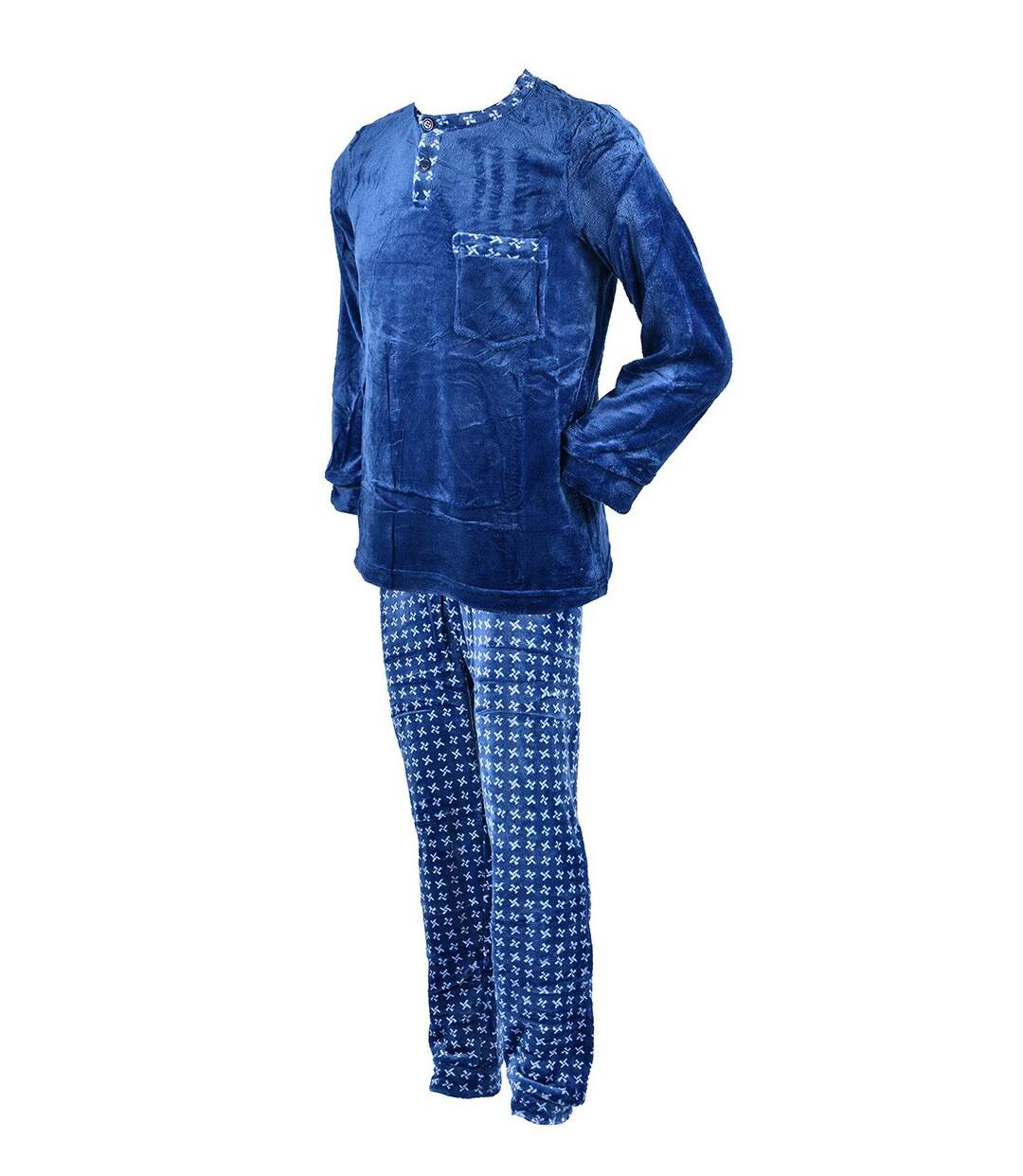 Pyjama Homme POLAIRE ECO 2540 BLEU