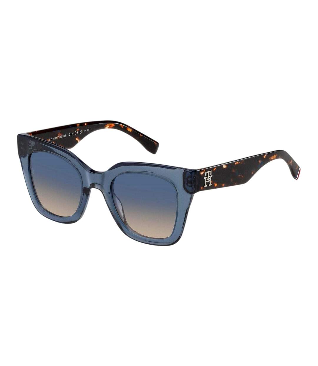 Womens/ladies Round Sunglasses 50cm Blue Tommy Hilfiger-2