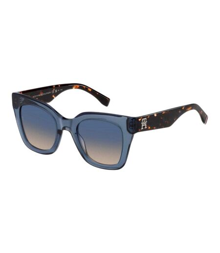 Womens/ladies Round Sunglasses 50cm Blue Tommy Hilfiger