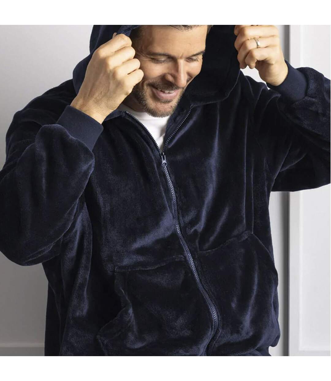Heat Holders - Homme Couverture à Capuche Grand Taille Zippée-3