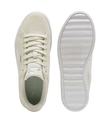 Womens/ladies Jada Suede Platform Trainers Vaporous Grey Puma