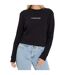 Sweat Motif/style Logo Brodé Femme Noir Guess-1