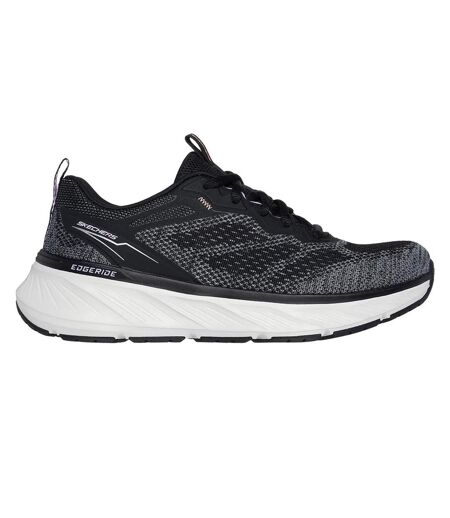 Womens/ladies Edgeride Power Flow Trainers Black Lavender Skechers