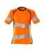 T-shirt Accelerate Safe Femme Orange Fluo Bleu Marine Foncé Mascot-1