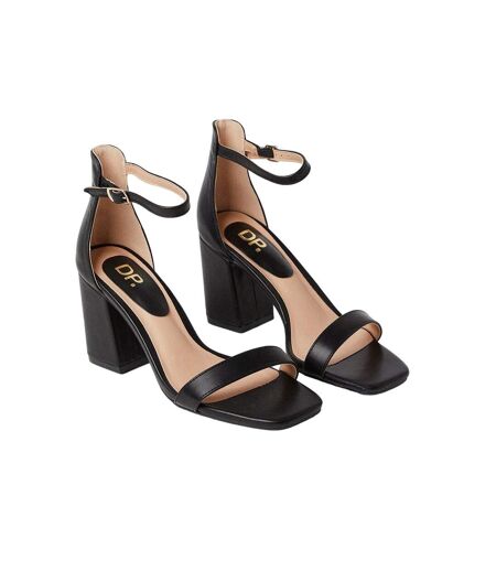Womens/ladies Safiya High Block Heel Sandals Black Dorothy Perkins