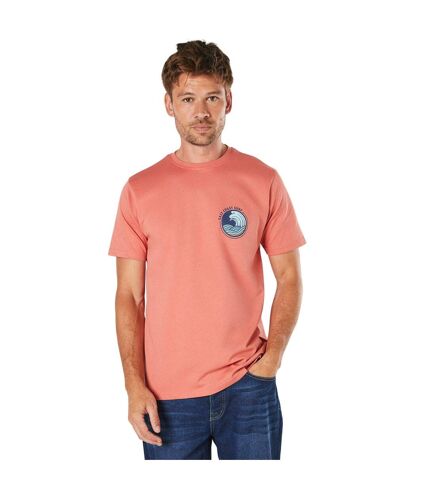 T-shirt east coast surf homme orange Maine