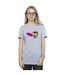 Disney Womens/Ladies Big Hero 6 Baymax Fred Fired Up Cotton Boyfriend T-Shirt (Gris sportif) - UTBI15819-2
