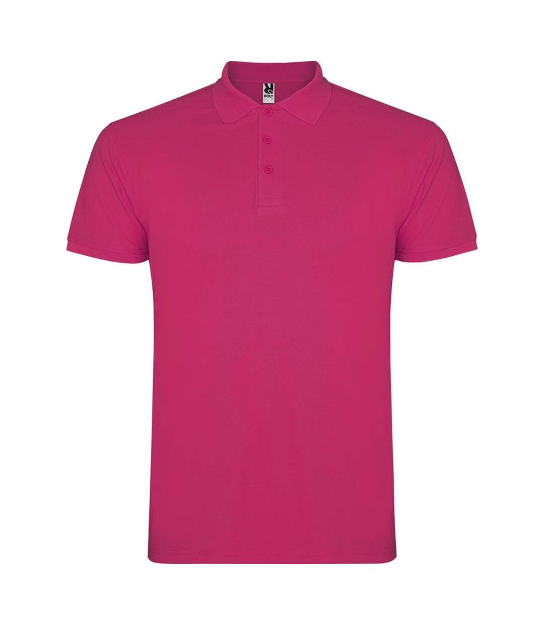 Mens star short-sleeved polo shirt rossette Roly