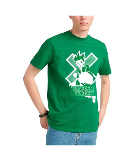 T-shirt Motif Gon Freecss Motif/style Monochrome Homme Vert Hunter X Hunter