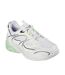 Womens/ladies D´lux Slip-on Trainers White Lime Skechers-1