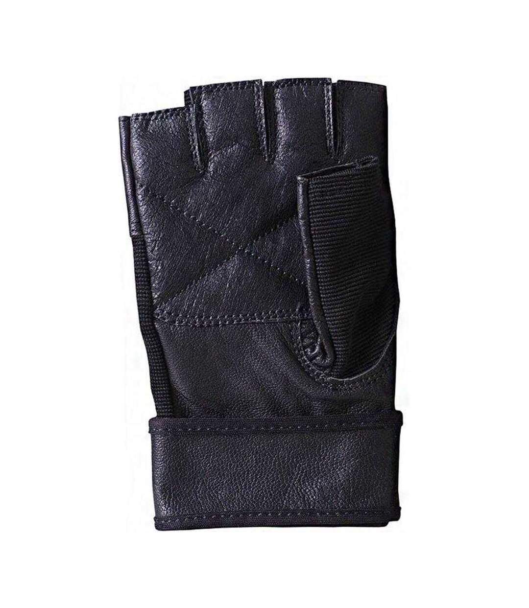 Unisex Adult Bodybuilding Fingerless Gloves Black ProFit-2