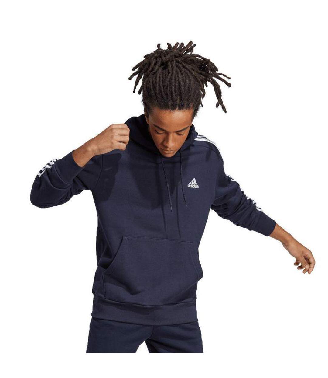 Sweat À Capuche Essentials Homme Bleu Marine Adidas-1