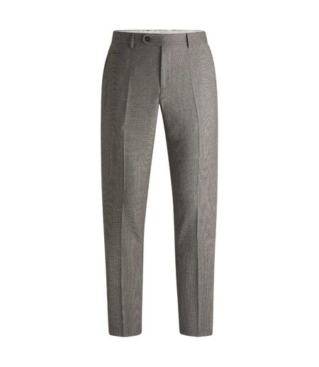 Chino Motif/style Pied-de-poule Homme Blanc Boss