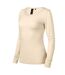 T-shirt Manches Longues Premium Rise Femme Beige Malfini-3