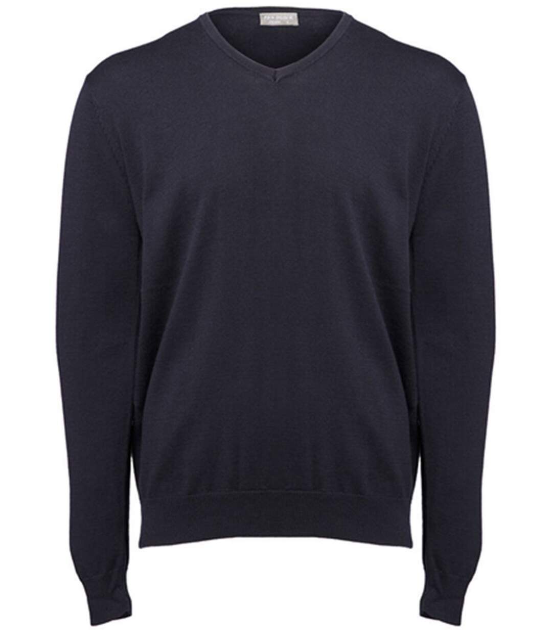 Pull col V - Homme - PK450 - bleu marine-2