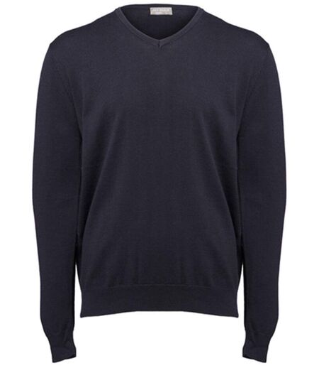 Pull col V - Homme - PK450 - bleu marine