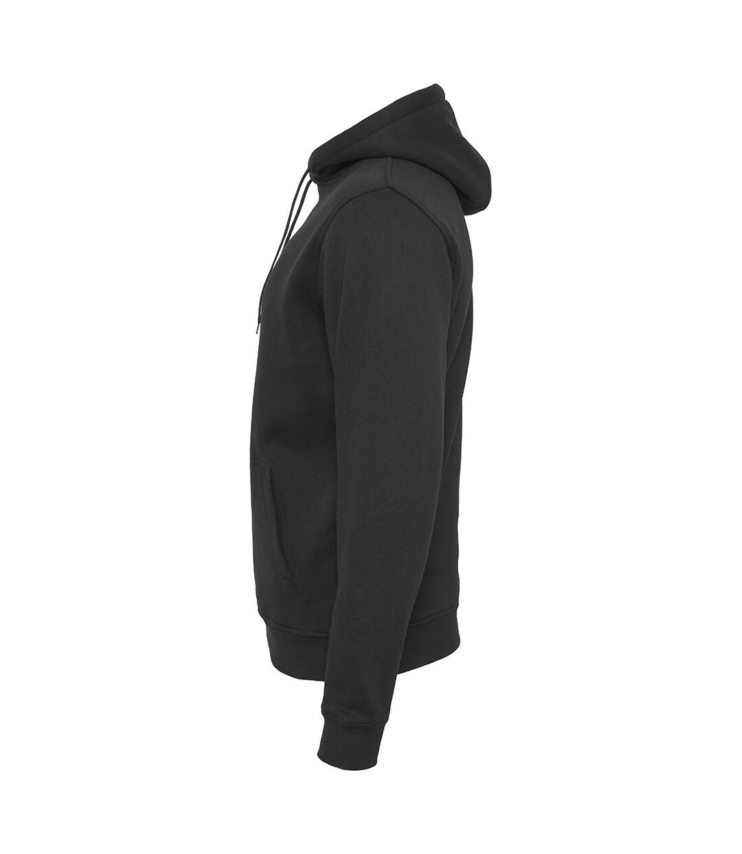 Build Your Brand Mens Heavy Pullover Hoodie (Black)