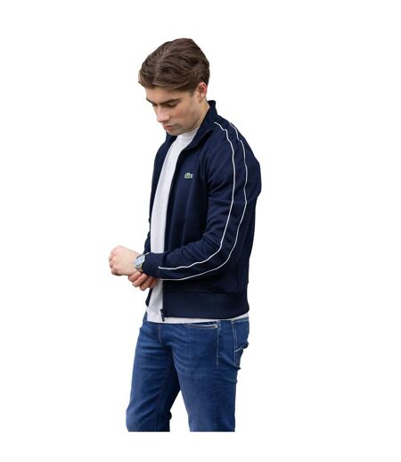Mens Paris Pique Track Jacket Blue Lacoste