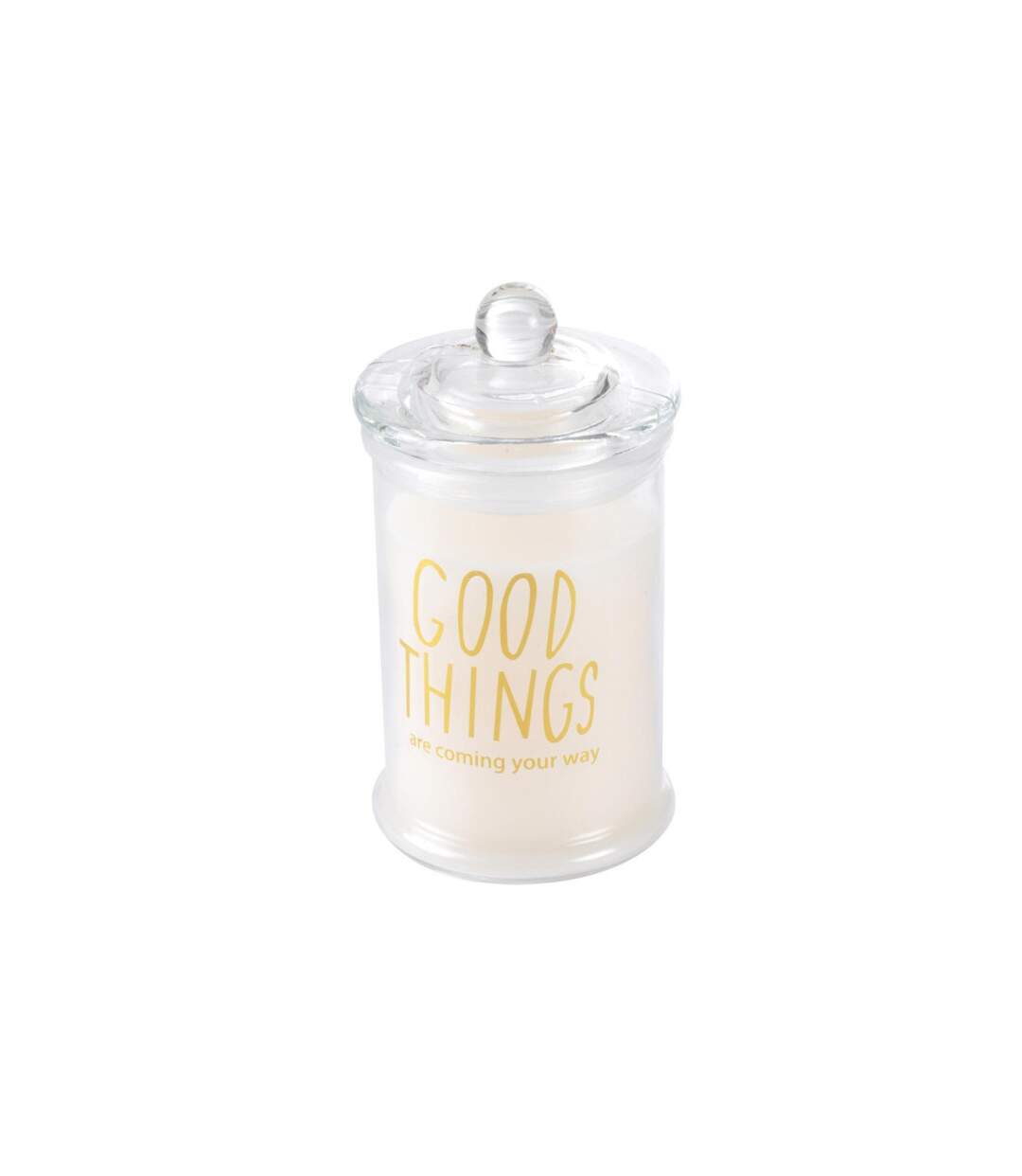 Bougie Parfumée Bocal Winter Blush 14cm Blanc-1
