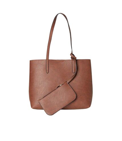 Womens/ladies tatiana tote bag & purse one size brown Dorothy Perkins