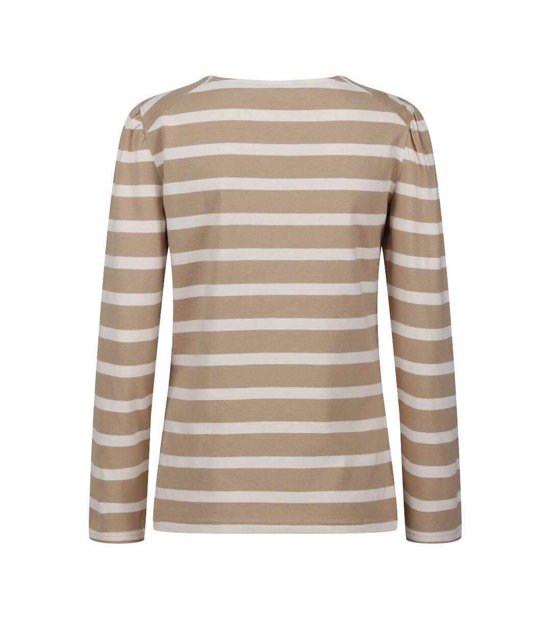 T-shirt Manches Longues Motif/style À Rayures Federica Femme Beige Beige Clair Regatta-3