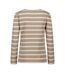 T-shirt Manches Longues Motif/style À Rayures Federica Femme Beige Beige Clair Regatta-3