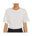 T-Shirt blanc femme tommy hilfiger reg stripe gold - l-1