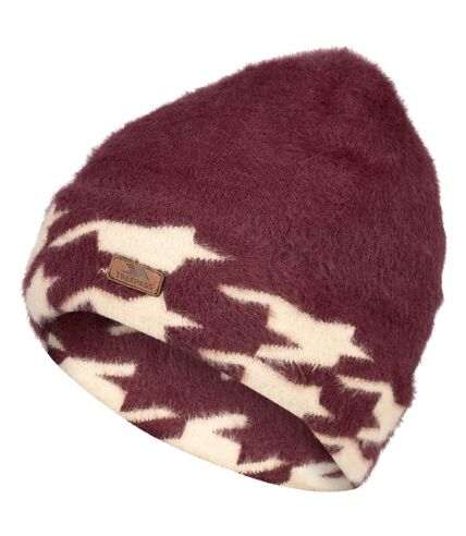 Womens/ladies toffy reversible beanie mulberry Trespass