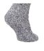 FLOSO Ladies Warm Slipper Socks With Rubber Non Slip Grip (Gray) - UTW534