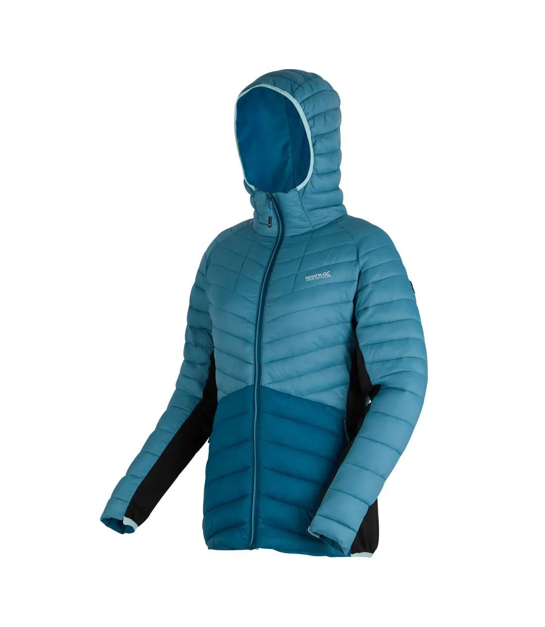 Doudoune Matelassée Leedre Femme Bleu Orage Bleu Marocain Noir Regatta-3