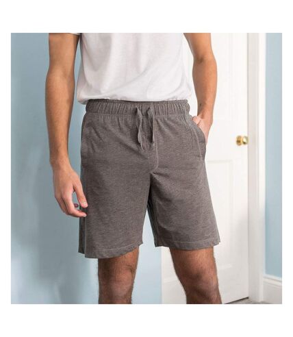 Comfy Co Mens Elasticated Lounge Shorts (Charcoal) - UTRW5320