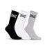 Lot de 6 paires de chaussettes noires/grises/blanches homme everlast el063-1