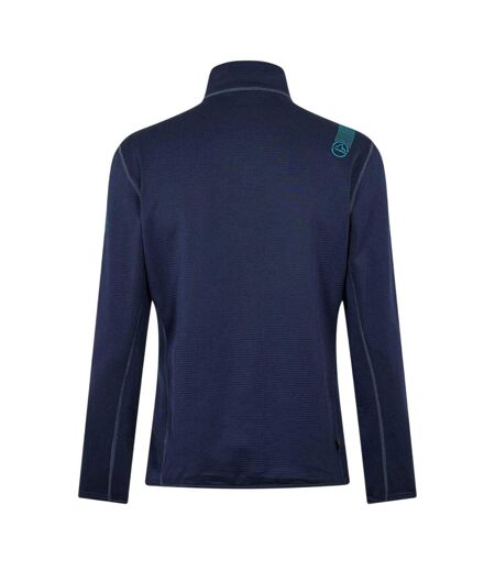 Mens Patterned Fleece Jacket Deep Sea La Sportiva