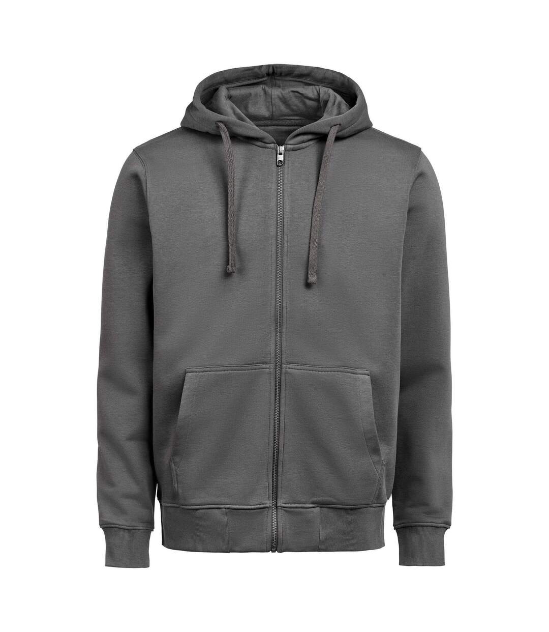 Unisex Adult Regular Full Zip Hoodie Charcoal Untagged Movement-1