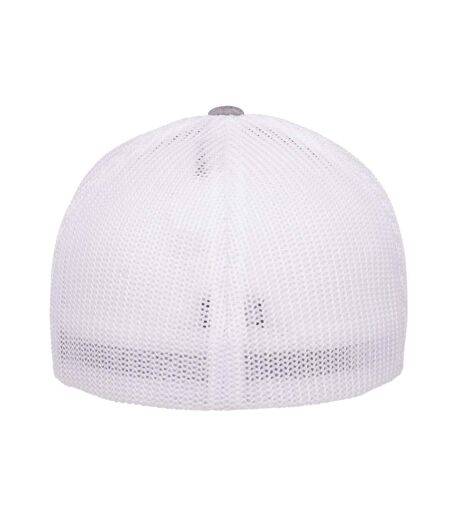 Flexfit by  melange mesh trucker cap heather/white Yupoong